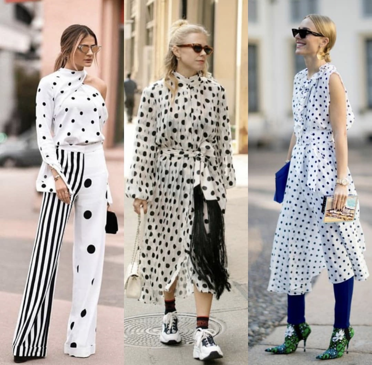 Polka Dots Are Taking Over Street Style